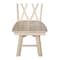 International Concepts Double "X" Back Bar Height Stool, Swivel 30" Seat Height, Unfinished S-203SW - alternate 6